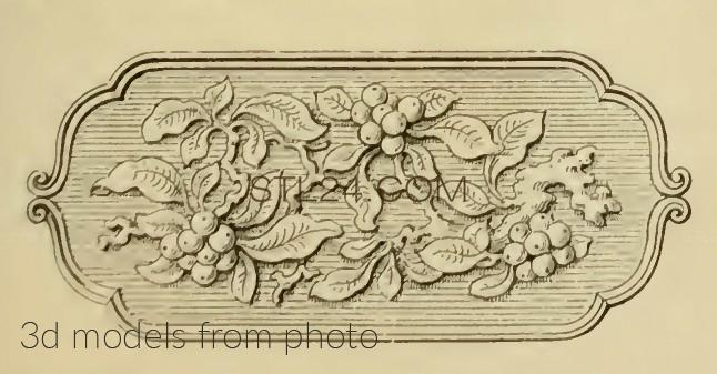 Панели резные (CARVED PANEL_0687 -  | 3D model 3DSMAX / OBJ / STL) 3D модель для ЧПУ станка